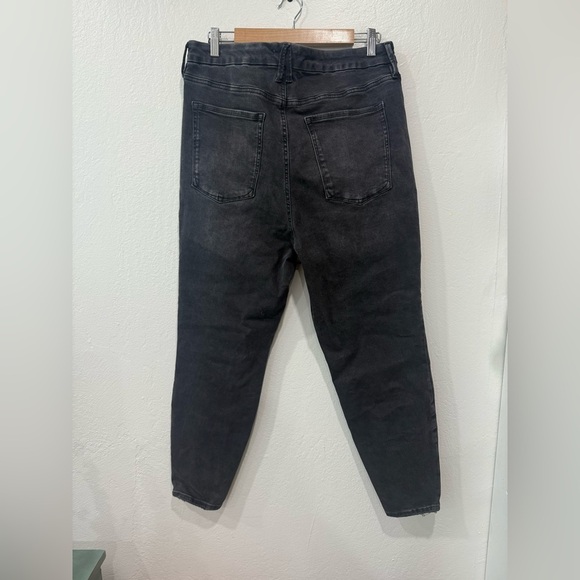 NWT Good American Good Leg Skinny Always Fits size 14-18 Charcoal Black Denim - Picture 7 of 10